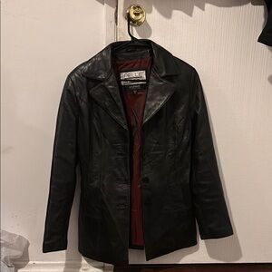 Black Leather Jacket - M